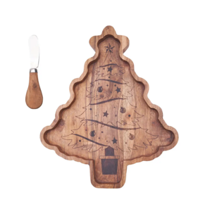 Christmas Tree Charcuterie Board with Spreader
